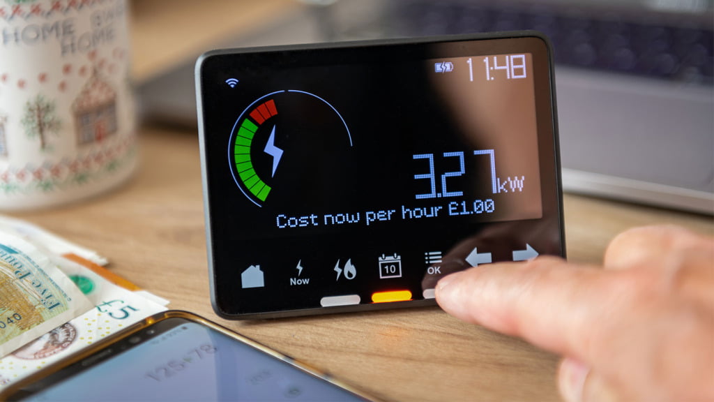 Energy Meter showing Energy Use