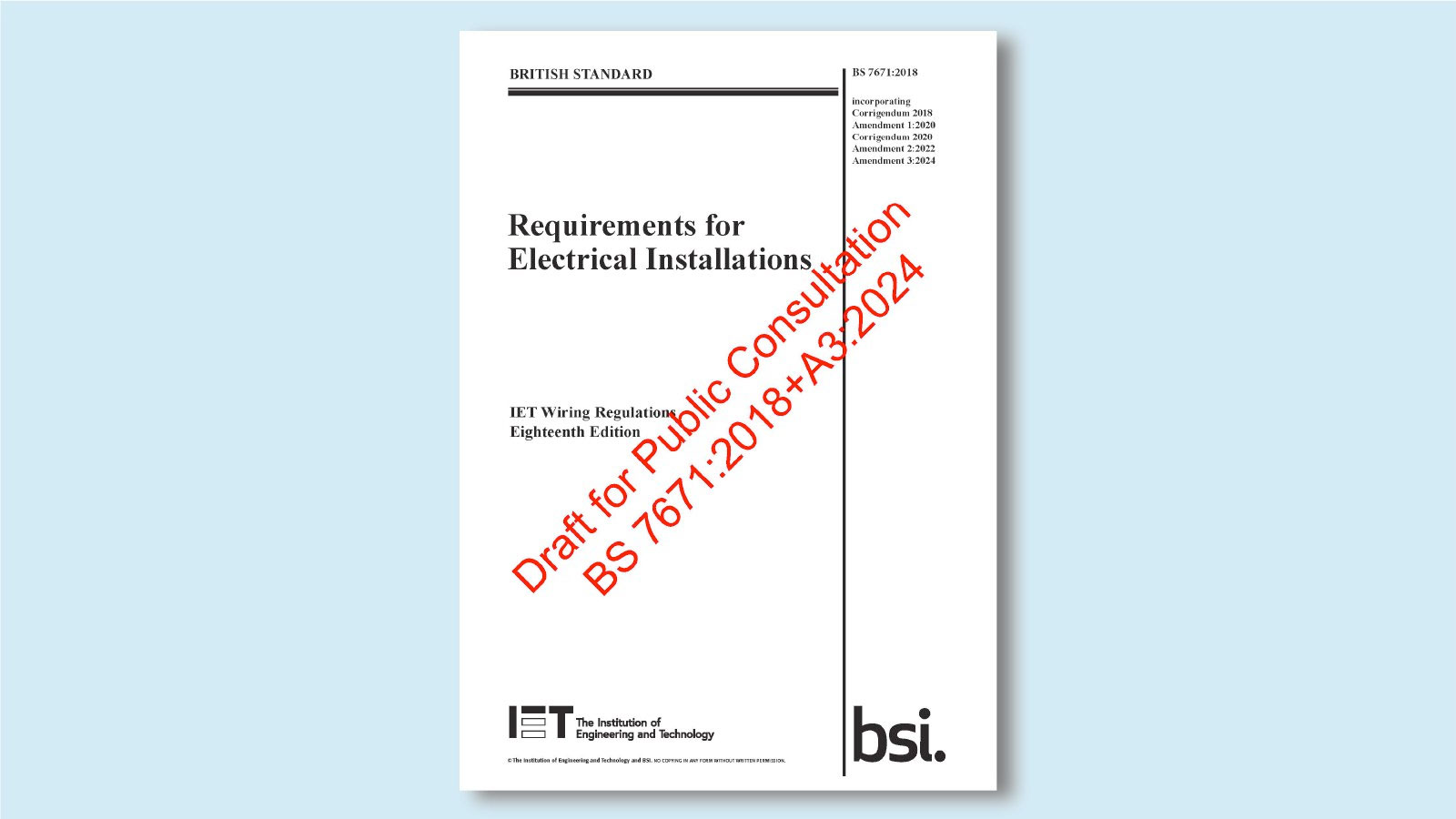 ECA urges members to provide input on Wiring Regulations Amendment 3